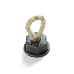 Ročaj v obliki gumba ROPE / Črna