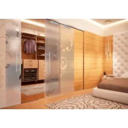 Komplet za ena steklena vrata, 8 mm / PORTAGLASS 75 kg