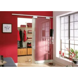 Komplet za ena steklena vrata, 8 mm / PORTAGLASS 75 kg