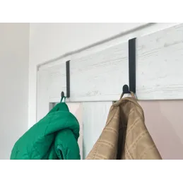 Obešalnik za vrata BALEO / Mat črna