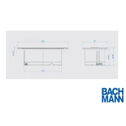 Notranja vtičnica BACHMANN DUE 2 x 230V / Bela