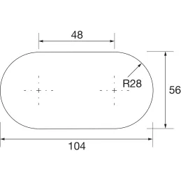 Notranja vtičnica BACHMANN DUE 2 x 230V / Črna