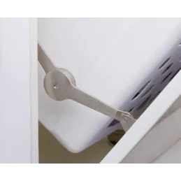 Zložljiva kopalniška košara za perilo 35 l / Bela