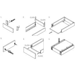 Predalna stranica AXIS PRO visoka 168 mm / antracitna