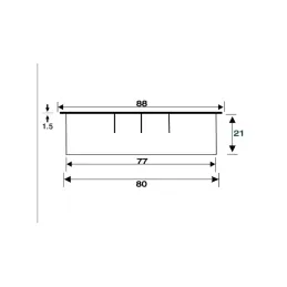 Prehod za kable LOOP 80 / mat črna