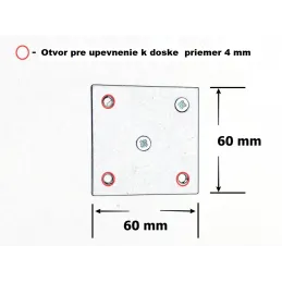 Pohištvena noga QUAD / Črna matirana