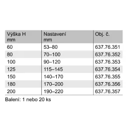 Podnožka za kavč AXILO / Črna