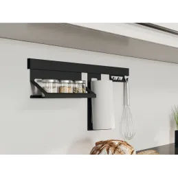 Viseči komplet polic EXCLUSIVE 600 mm / Mat črna