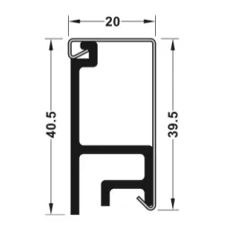 Viseči komplet polic EXCLUSIVE 1200 mm / Mat črna
