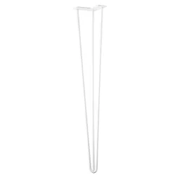 Namizna noga HAIRPIN 710 / Bela