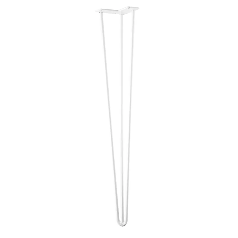 Namizna noga HAIRPIN 710 / Bela