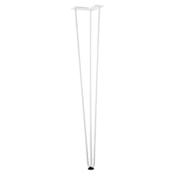 Namizna noga HAIRPIN 710 / Bela