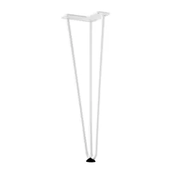 Noga za klubsko mizico HAIRPIN 420 mm / Bela
