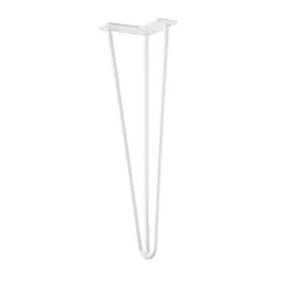 Noga za klubsko mizico HAIRPIN 420 mm / Bela