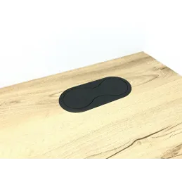 Notranja vtičnica SWING FRENCH 2 x 230 V / črna matirana