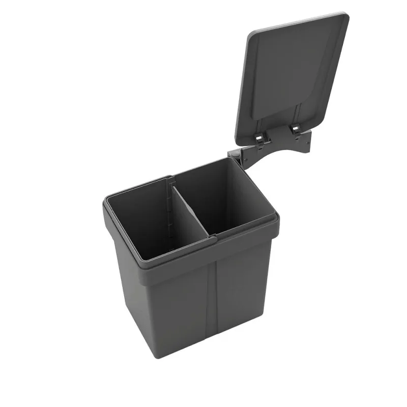 Koš za odpadke za vrata UNION SINGLE 7 + 7L / Siv