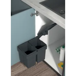 Koš za odpadke za vrata UNION SINGLE 7 + 7L / Siv