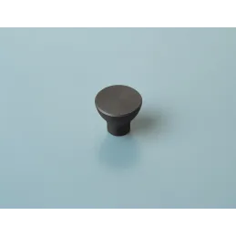 Ročaj v obliki gumba KARLA / Mat črna