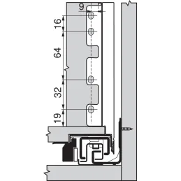 Kuhinjski predal BLUM – Legrabox »C« / bel