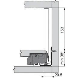 Kuhinjski predal BLUM – Legrabox »C« / bel