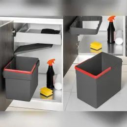 Koš za odpadke na vratih SEPARO 15 L / antracit