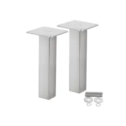Ravna kvadratna konzola 200 mm / nerjavno jeklo – par
