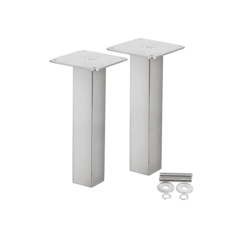 Ravna kvadratna konzola 200 mm / nerjavno jeklo – par