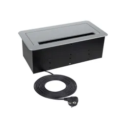 Vgradna izvlečna vtičnica 2 × 230 V + 2 × USB-polnjenje + HDMI + RJ45 / nerjavno jeklo