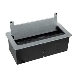 Vgradna izvlečna vtičnica 2 × 230 V + 2 × USB-polnjenje + HDMI + RJ45 / nerjavno jeklo