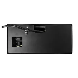 Vgradna dvižna vtičnica 2 x 230 V + 2 x USB za polnjenje + HDMI + RJ45 / Črna, brušena