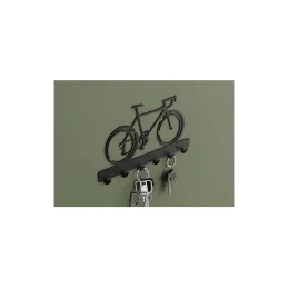 Stenski obešalnik BIKE / Mat črna