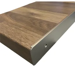 Zaključna letev za delovni pult 38 mm / Inox