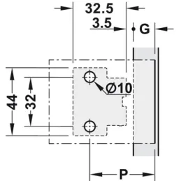 Tečaj BLUM za tanke materiale TIP-ON brez vzmeti 110° / Expadno
