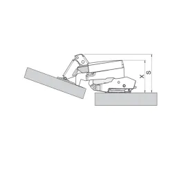 Adapter BLUMOTION z dušenjem za tečaje 170°