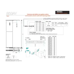 INOXA ELLITE 859AY / Titanium stojalo za živila