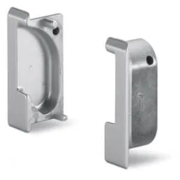 Komplet končnih kapic za ročaj MANGA 2000 mm / Aluminij