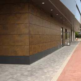 Kompaktna delovna plošča FUNDERMAX Patina Bronze / črno jedro