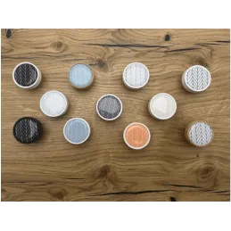 Lesen gumbasti ročaj ARSIA / Bela – motiv modre jelke
