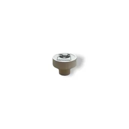 Leseni gumb ARSIA / Bela – motiv buldoga