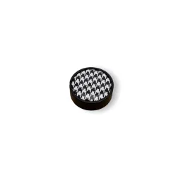 Leseni gumb ARSIA / črn – oblikovalski motiv