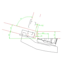 90° tečaj za slepi kot z blaženjem Sensys W90 / Silent system