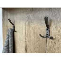 Rustikalno stojalo za oblačila KARIBA / starinsko srebro