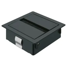 Kabelski prehod SPACE 80 x 80 mm / Mat črna