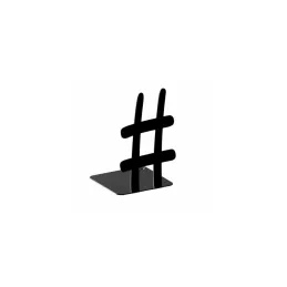 Stojalo za knjige HASTAG / Mat črna