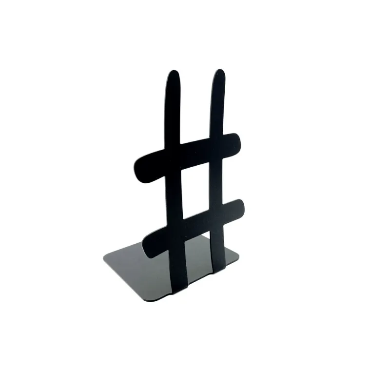 Stojalo za knjige HASTAG / Mat črna