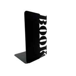 Stojalo za knjige BOOK / Mat črna
