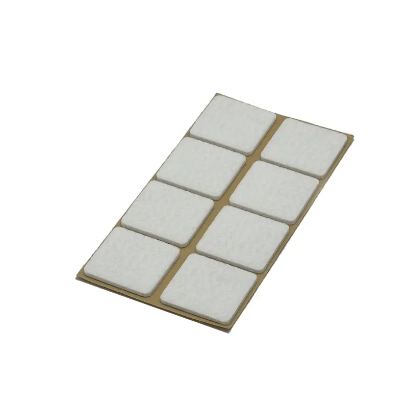 Samolepilna podloga iz filca 38 x 38 mm / Bela – plošča
