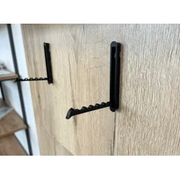 Zložljivi obešalnik KAMA / Mat črna