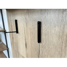 Zložljivi obešalnik KAMA / Mat črna
