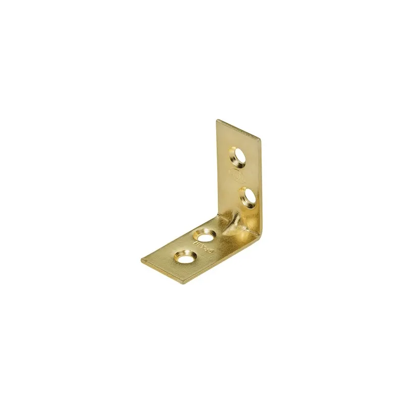 Povezovalni kotnik 25 x 25 mm – 10 kosov / Rumeno pocinkano